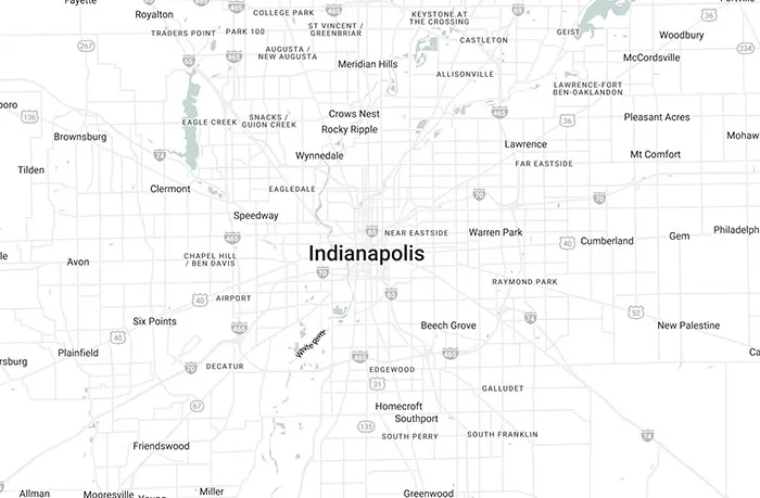 Map of Indiana
